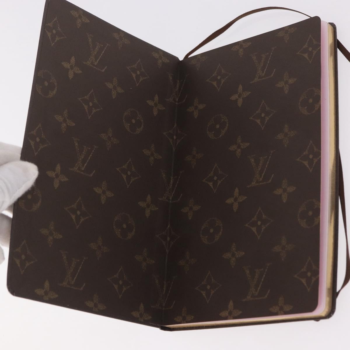 LOUIS VUITTON Monogram Vivienne Notebook MM Jane & Sticker GI1485 Auth 184901M