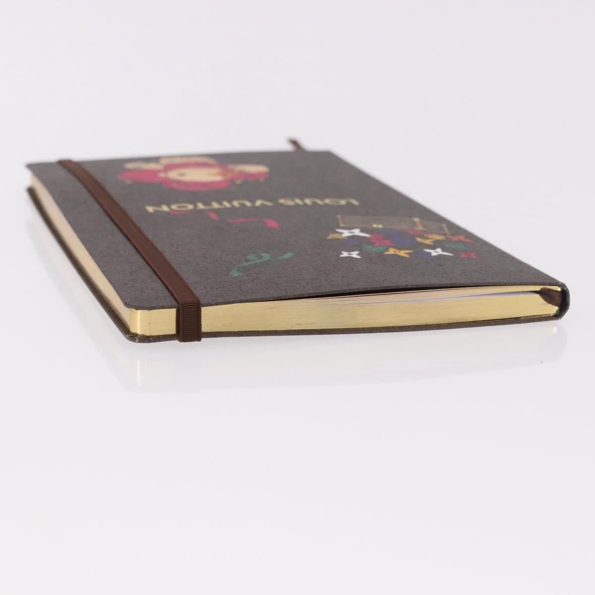 LOUIS VUITTON Monogram Vivienne Notebook MM Jane & Sticker GI1485 Auth 184901M