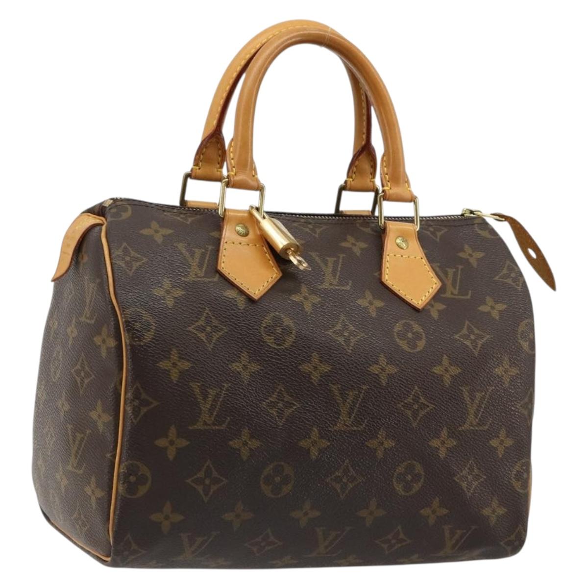 LOUIS VUITTON Monogram Speedy 25 Hand Bag M41528 LV Auth 184910V