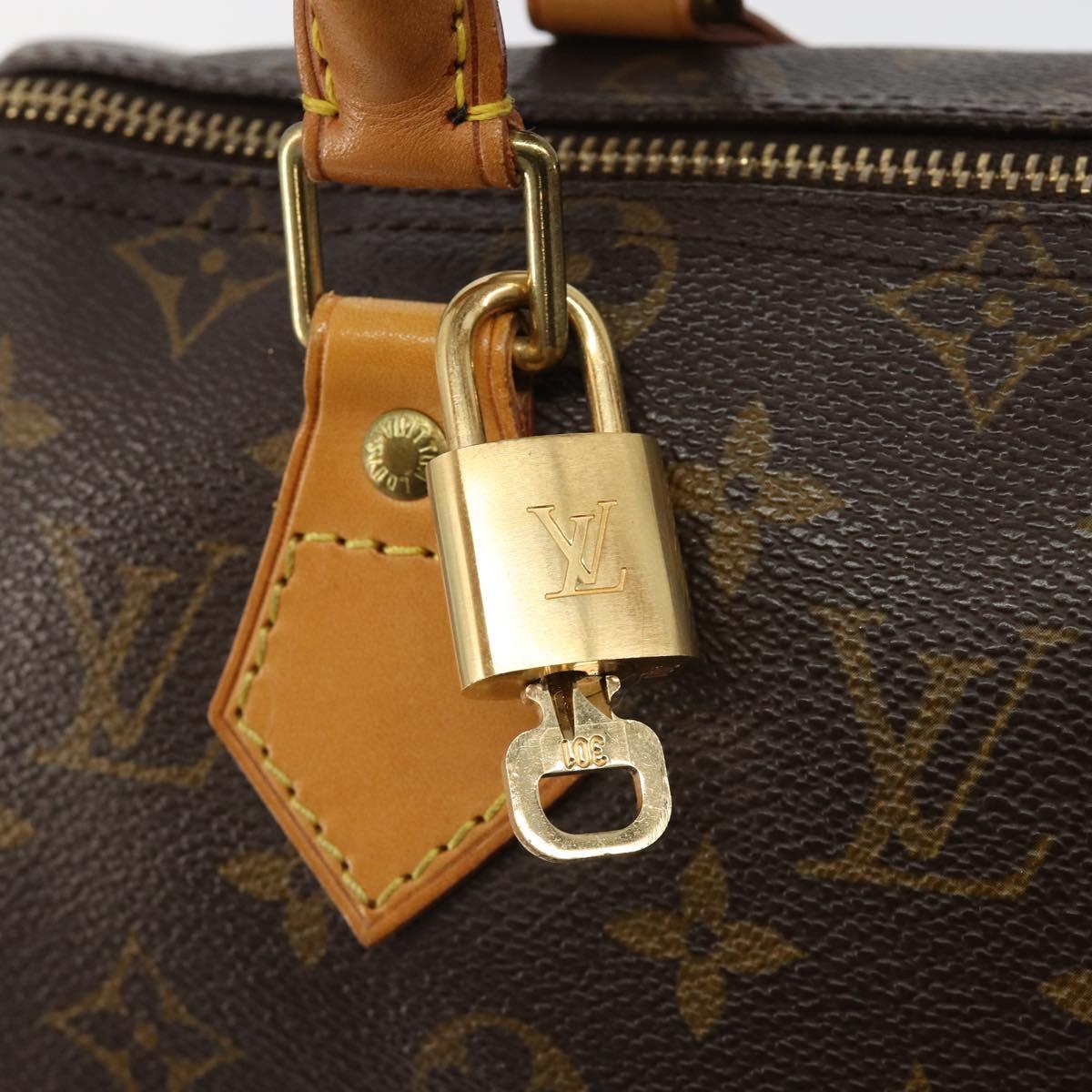 LOUIS VUITTON Monogram Speedy 25 Hand Bag M41528 LV Auth 184910V