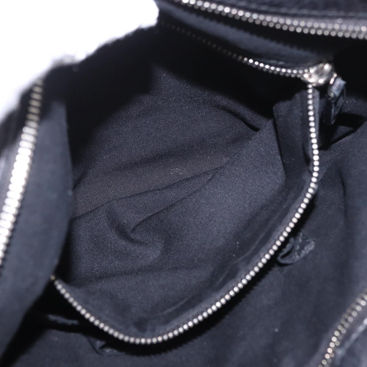 BALENCIAGA The Town Hand Bag Leather 2way Black Silver 240578 Auth 184913SAM