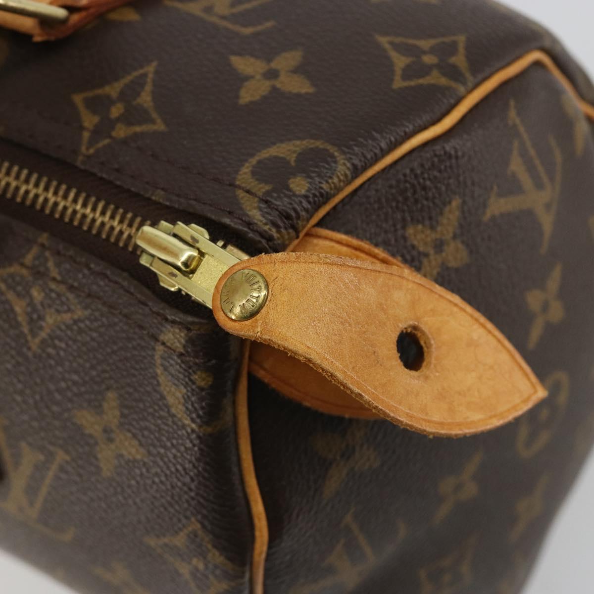 LOUIS VUITTON Monogram Speedy 25 Hand Bag M41528 LV Auth 184920V
