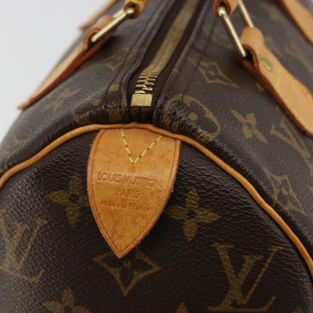 LOUIS VUITTON Monogram Speedy 25 Hand Bag M41528 LV Auth 184920V