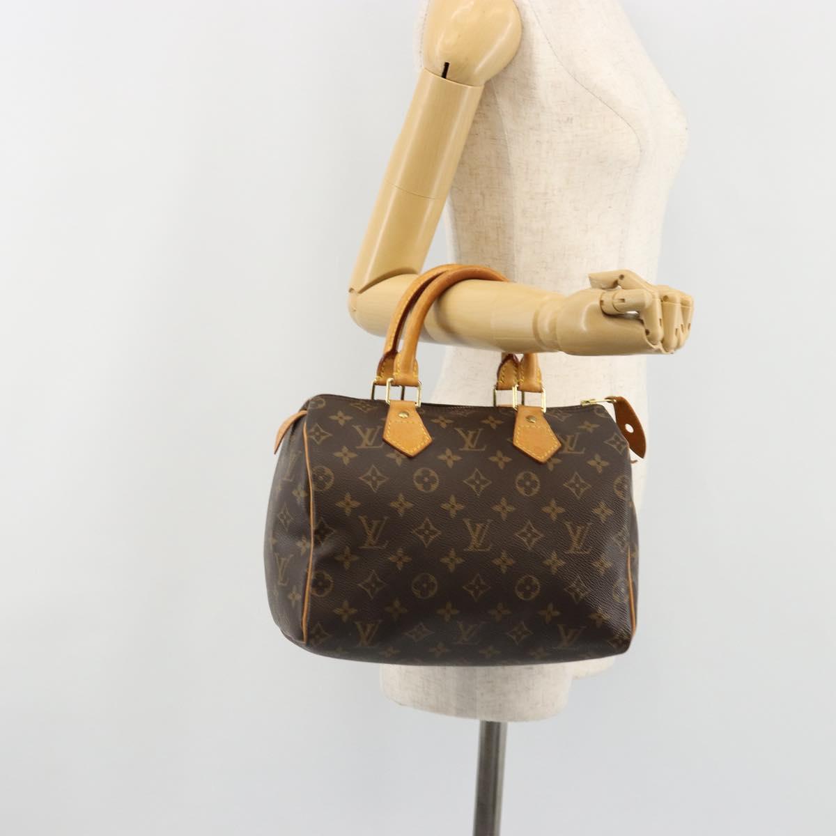 LOUIS VUITTON Monogram Speedy 25 Hand Bag M41528 LV Auth 184920V