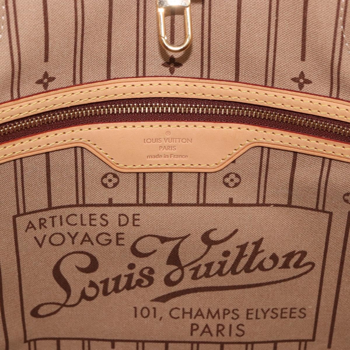 LOUIS VUITTON Monogram Neverfull MM Tote Bag M40156 LV Auth 184923A