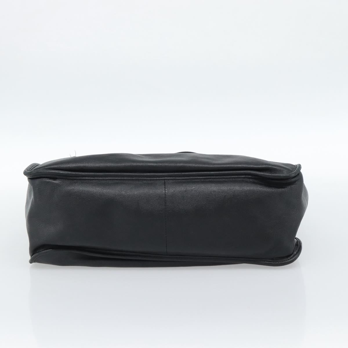 GUCCI Horsebit Tote Bag Leather Black Gold 623694 Auth 184931A