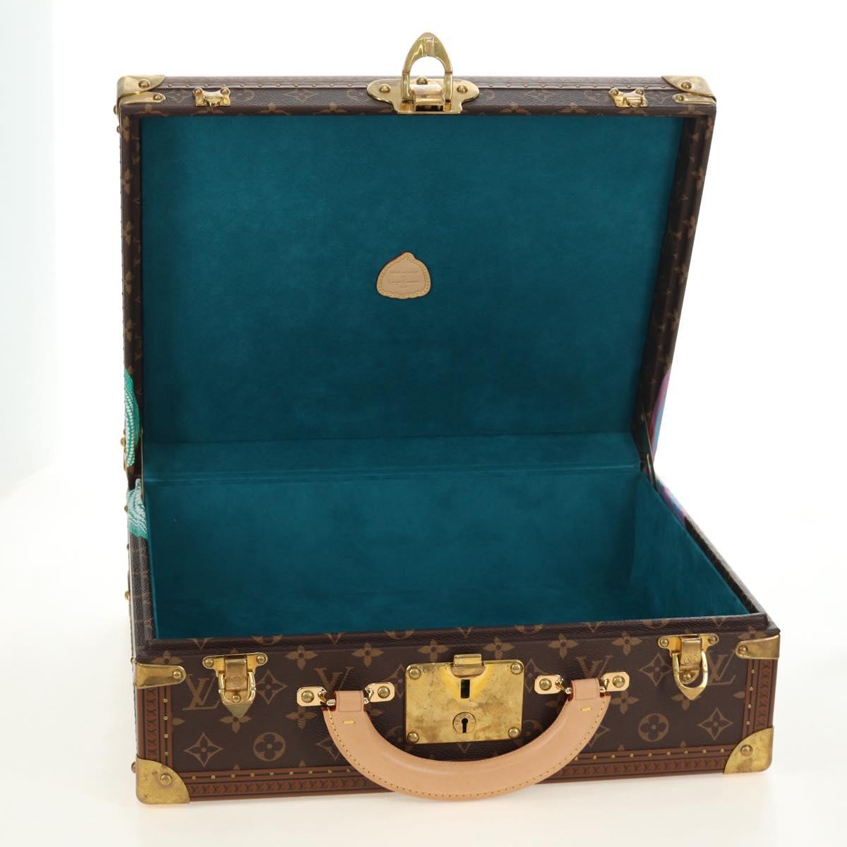 LOUIS VUITTON Monogram LVxYK Cotoville 40 Trunk Blue M10156 LV Auth 184943SM