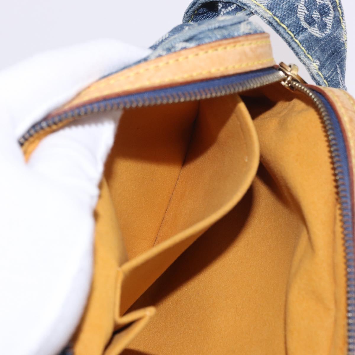 LOUIS VUITTON Monogram Denim Bum Bag Body Bag Blue M95347 LV Auth 184945SAV