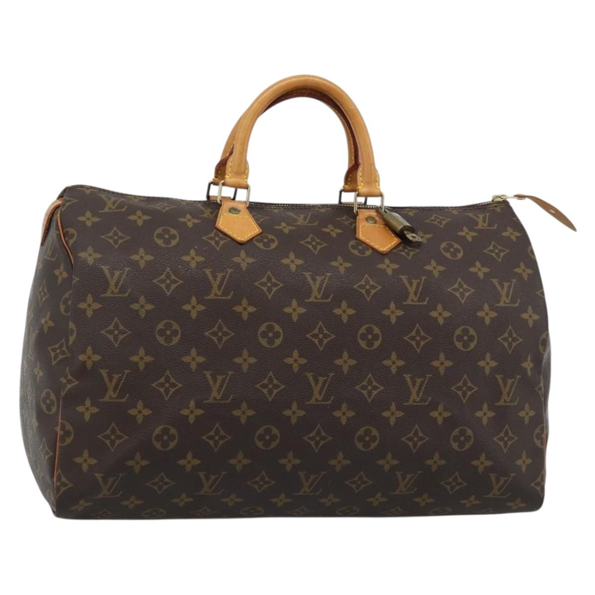 LOUIS VUITTON Monogram Speedy 40 Hand Bag M41522 LV Auth 184948V