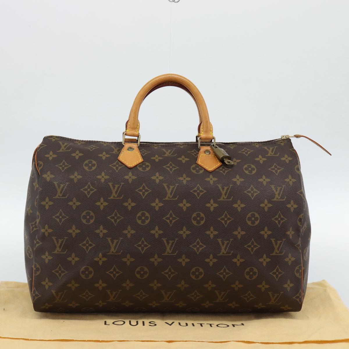 LOUIS VUITTON Monogram Speedy 40 Hand Bag M41522 LV Auth 184948V