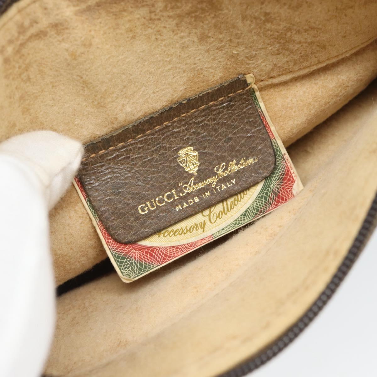 GUCCI GG Supreme Shoulder Bag PVC Beige Gold 904 02 020 Auth 184952