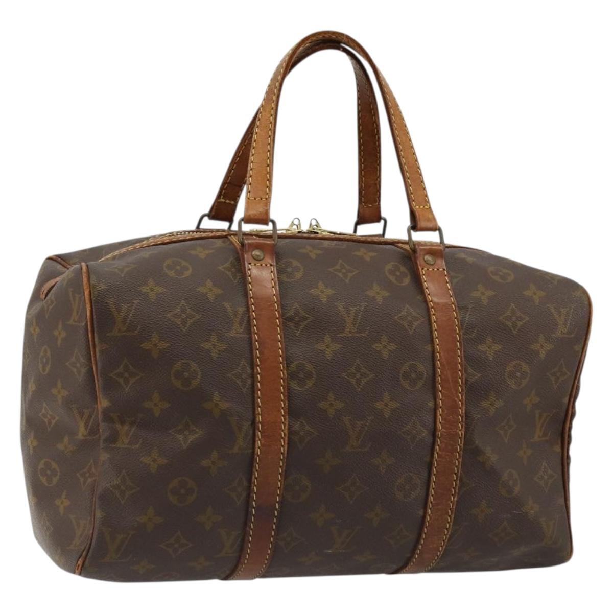 LOUIS VUITTON Monogram Sac Souple 35 Boston Bag M41626 LV Auth 184953