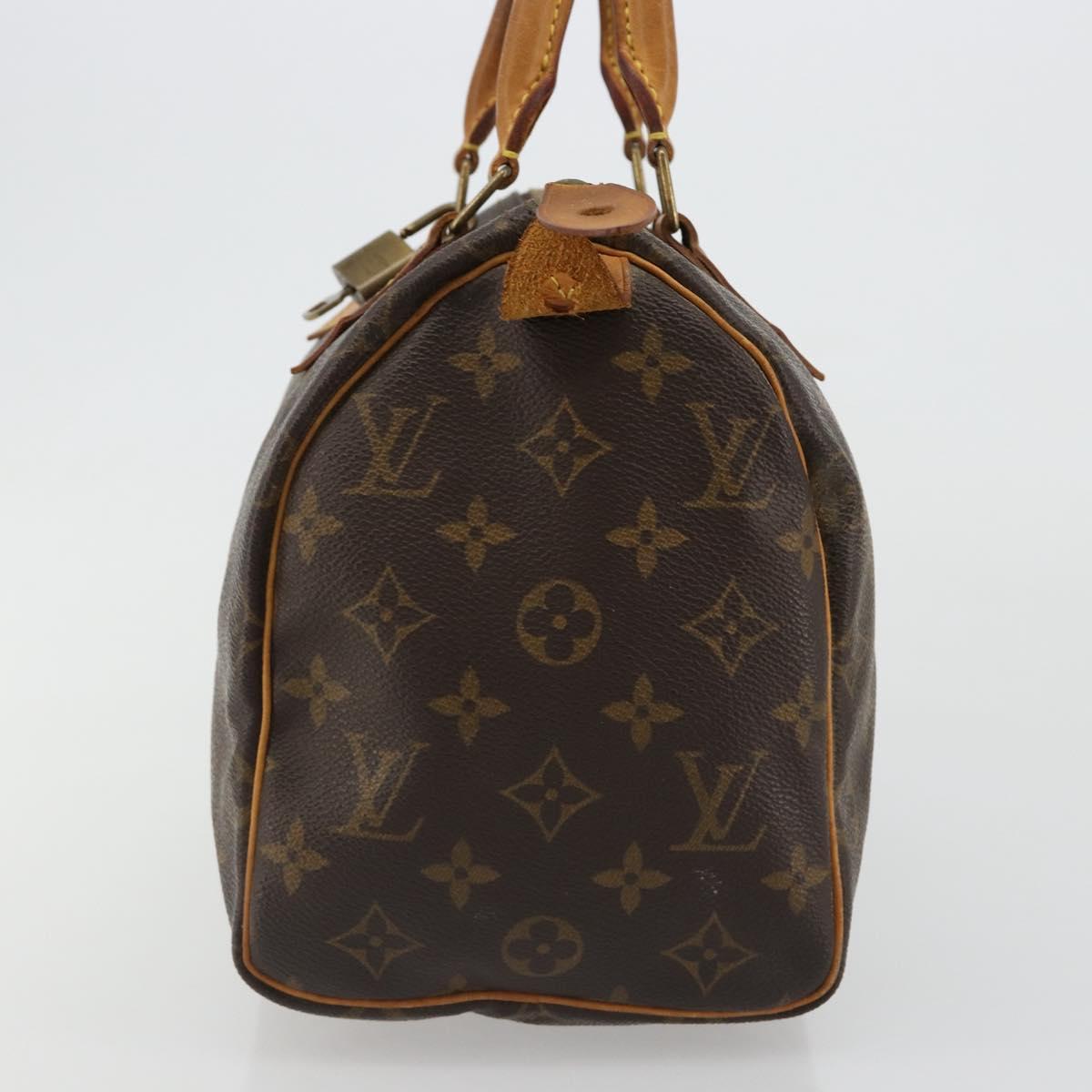 LOUIS VUITTON Monogram Speedy 25 Hand Bag M41528 LV Auth 184955V