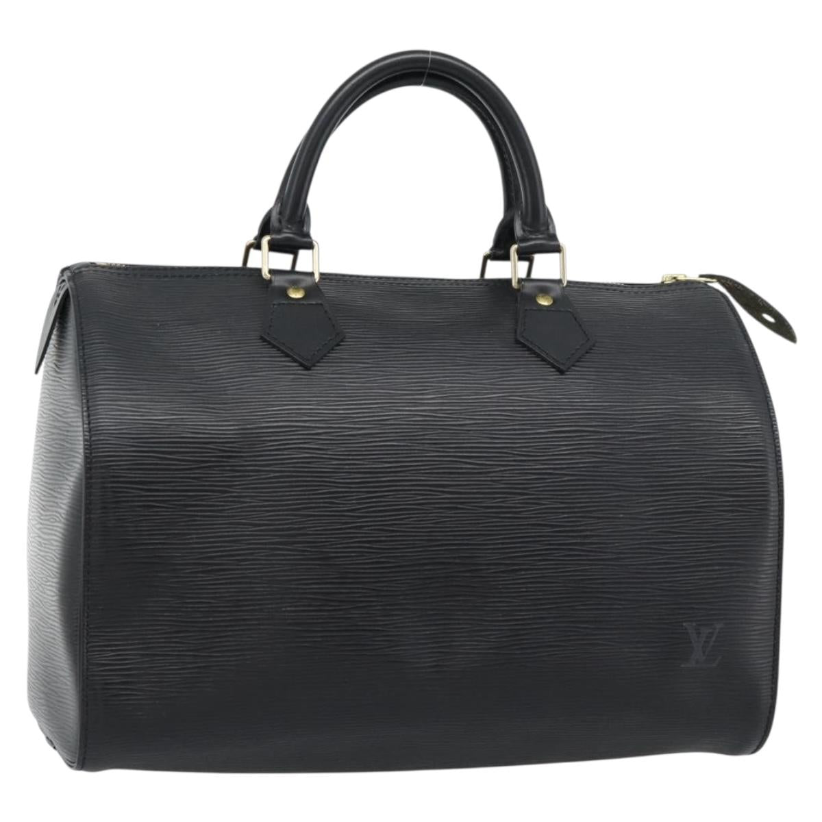 LOUIS VUITTON Epi Speedy 30 Hand Bag Noir Black M43002 LV Auth 184956V