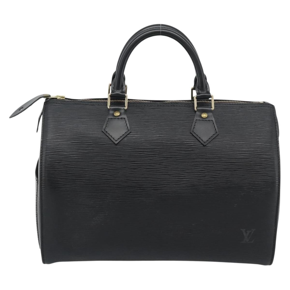 LOUIS VUITTON Epi Speedy 30 Hand Bag Noir Black M43002 LV Auth 184956V