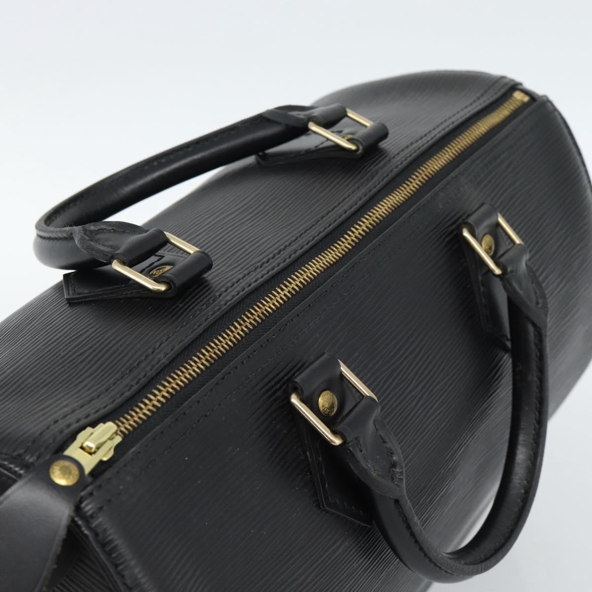 LOUIS VUITTON Epi Speedy 30 Hand Bag Noir Black M43002 LV Auth 184956V