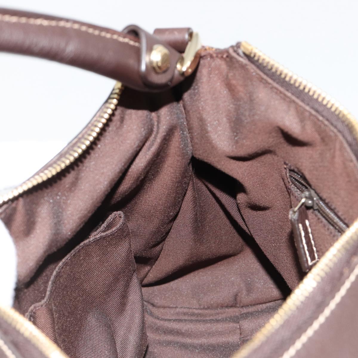 GUCCI Abbey GG Canvas Shoulder Bag Beige Gold 190525 Auth 184958SV
