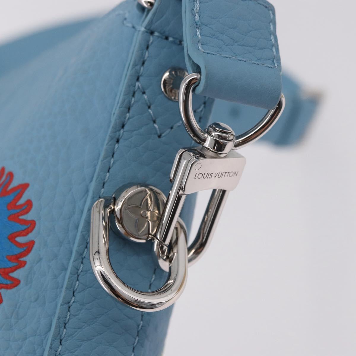 LOUIS VUITTON Monogram Yayoi Kusama Hobo Cruiser Bag Blue M21716 Auth 184962SM