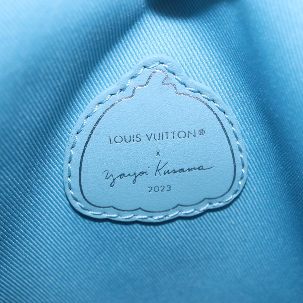 LOUIS VUITTON Monogram Yayoi Kusama Hobo Cruiser Bag Blue M21716 Auth 184962SM