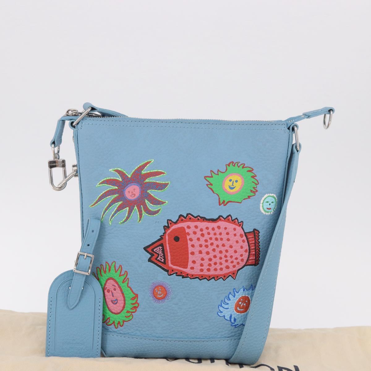 LOUIS VUITTON Monogram Yayoi Kusama Hobo Cruiser Bag Blue M21716 Auth 184962SM