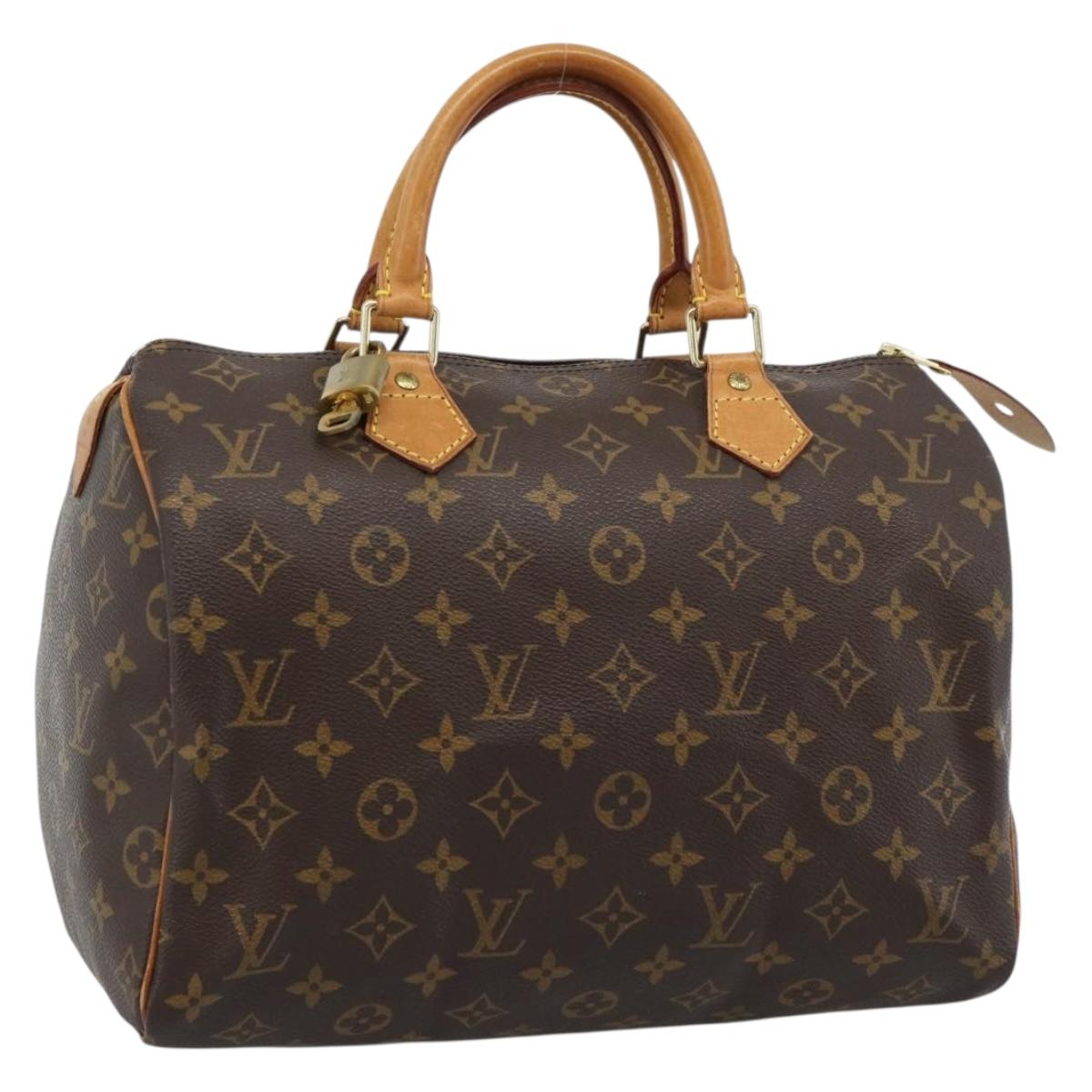 LOUIS VUITTON Monogram Speedy 30 Hand Bag M41526 LV Auth 184966V