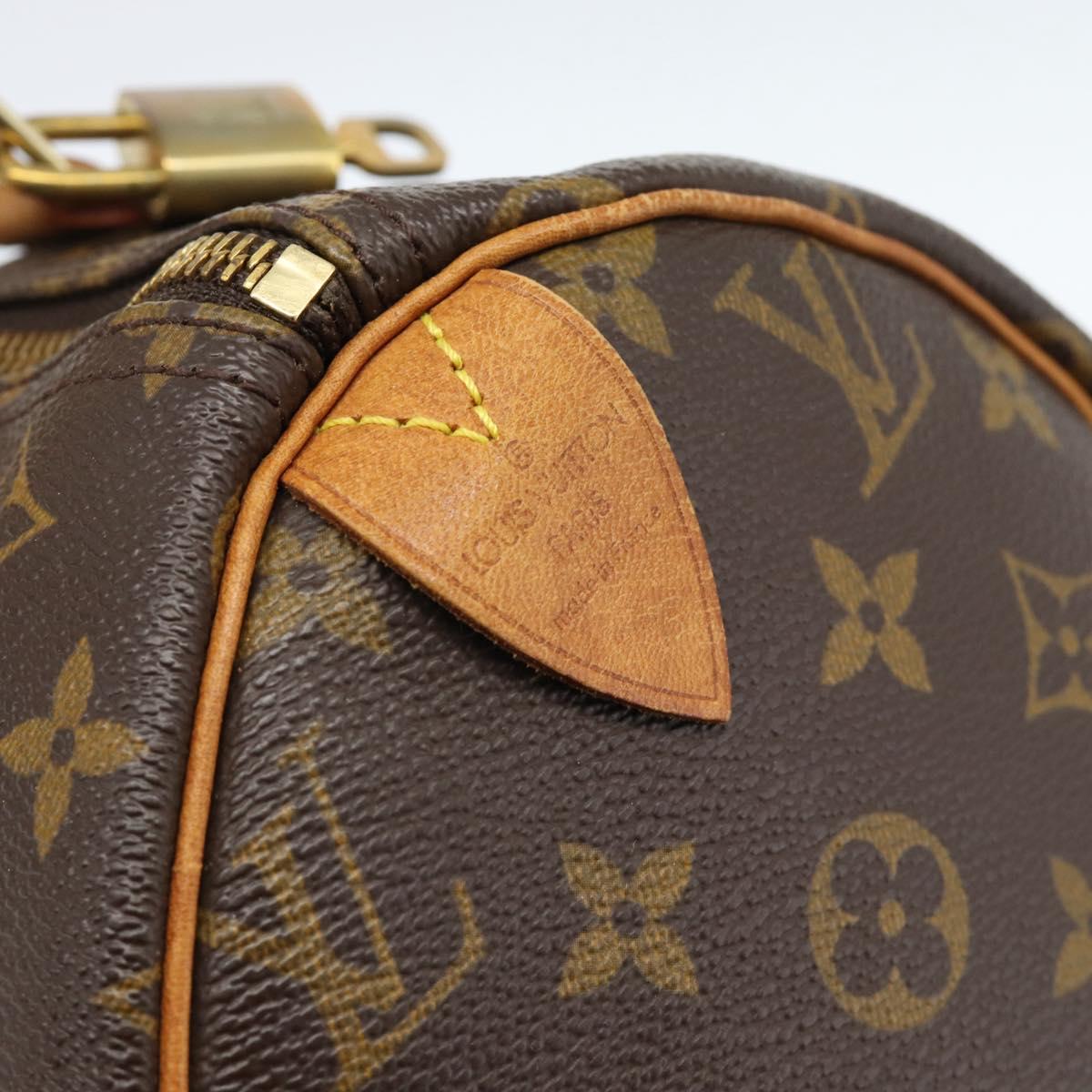 LOUIS VUITTON Monogram Speedy 30 Hand Bag M41526 LV Auth 184966V