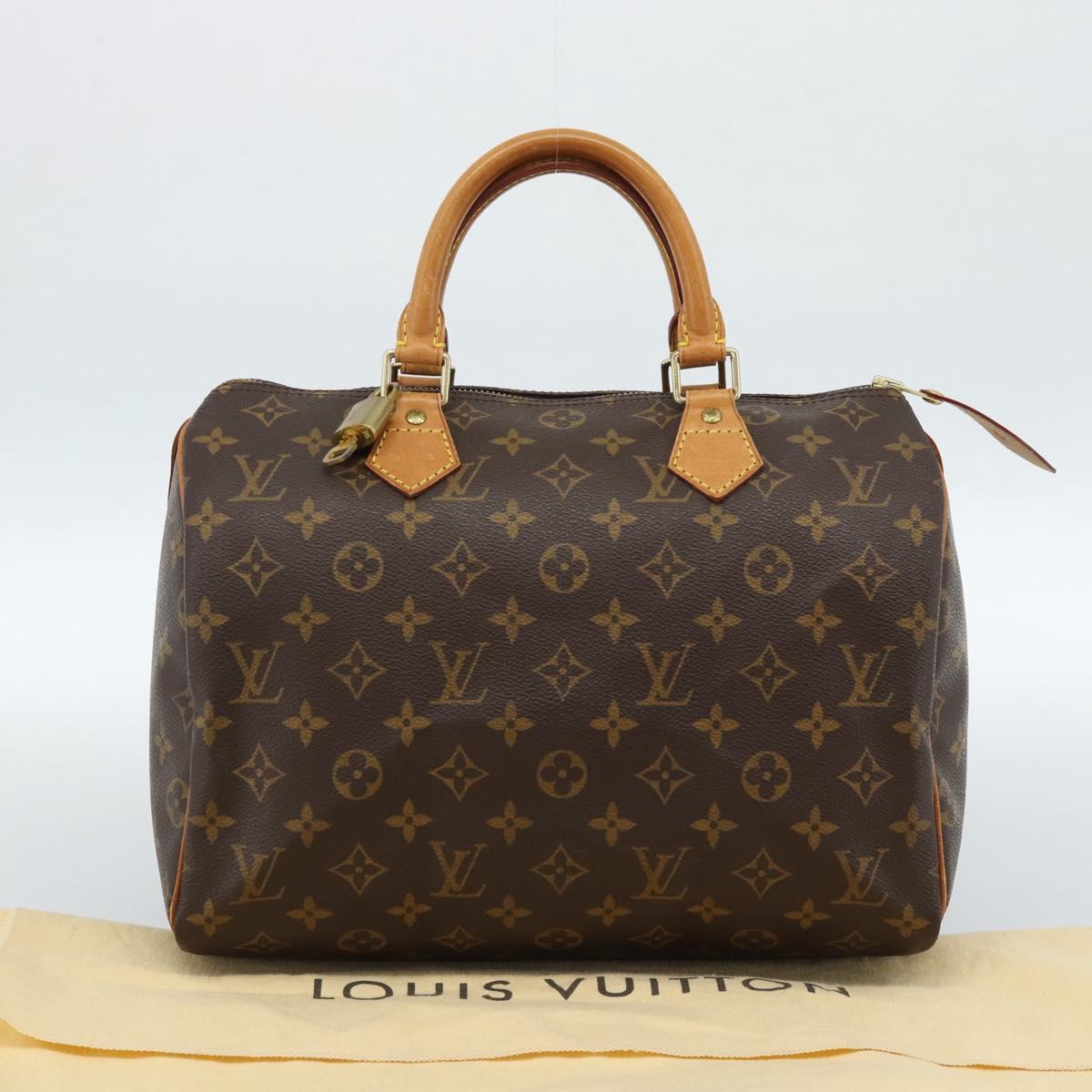 LOUIS VUITTON Monogram Speedy 30 Hand Bag M41526 LV Auth 184966V