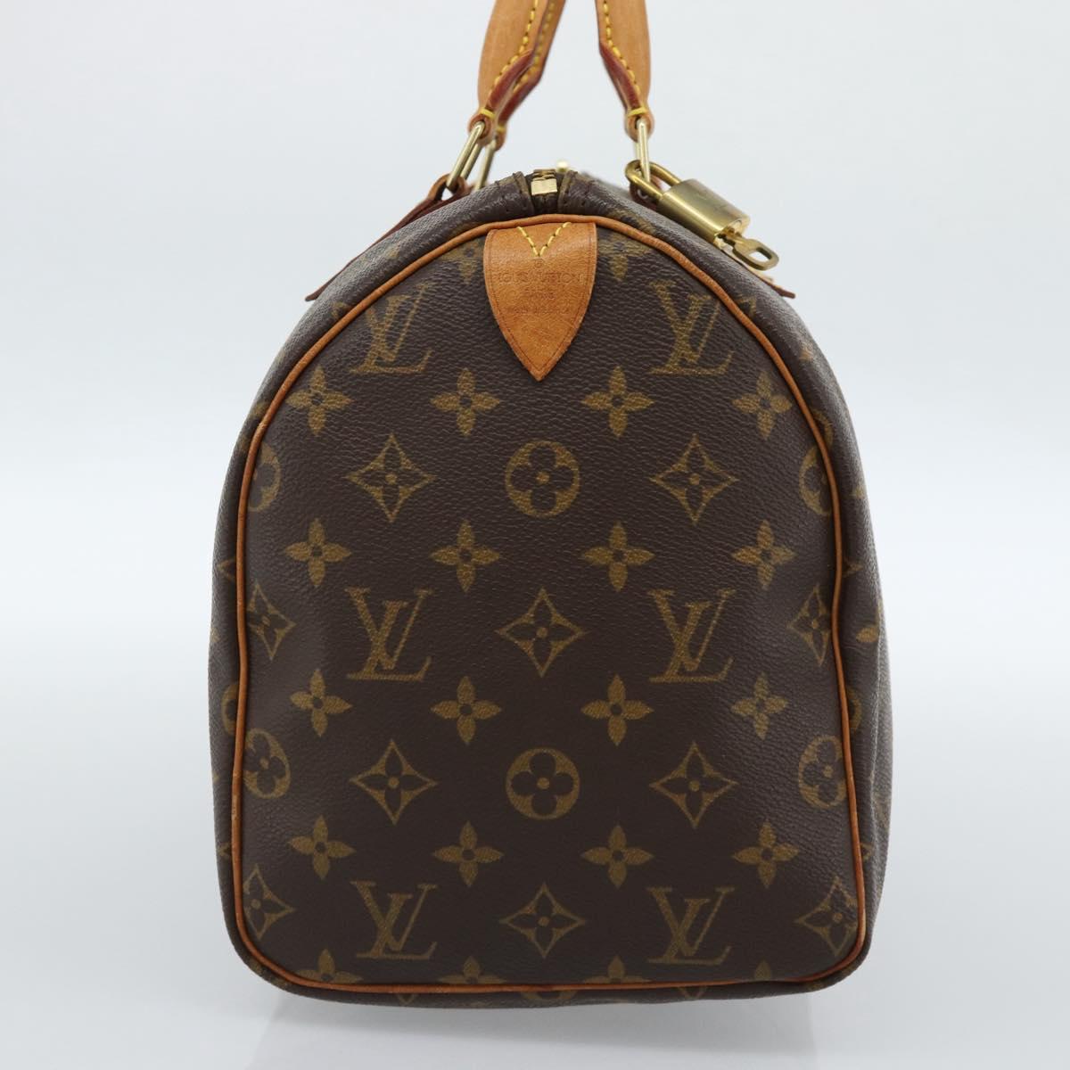 LOUIS VUITTON Monogram Speedy 30 Hand Bag M41526 LV Auth 184966V