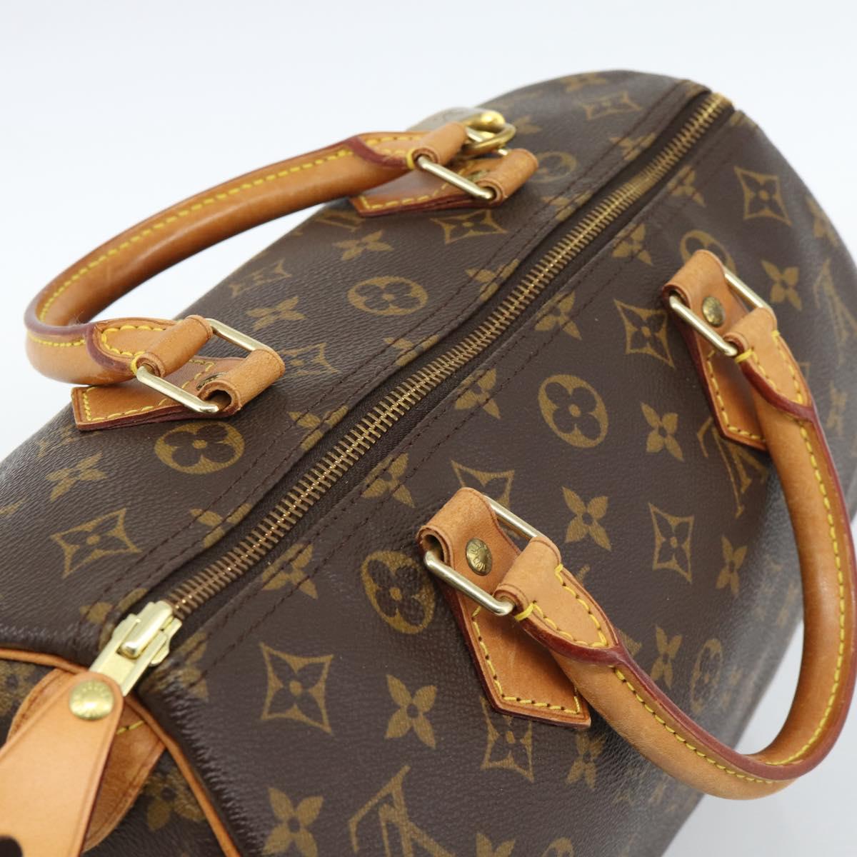 LOUIS VUITTON Monogram Speedy 30 Hand Bag M41526 LV Auth 184966V