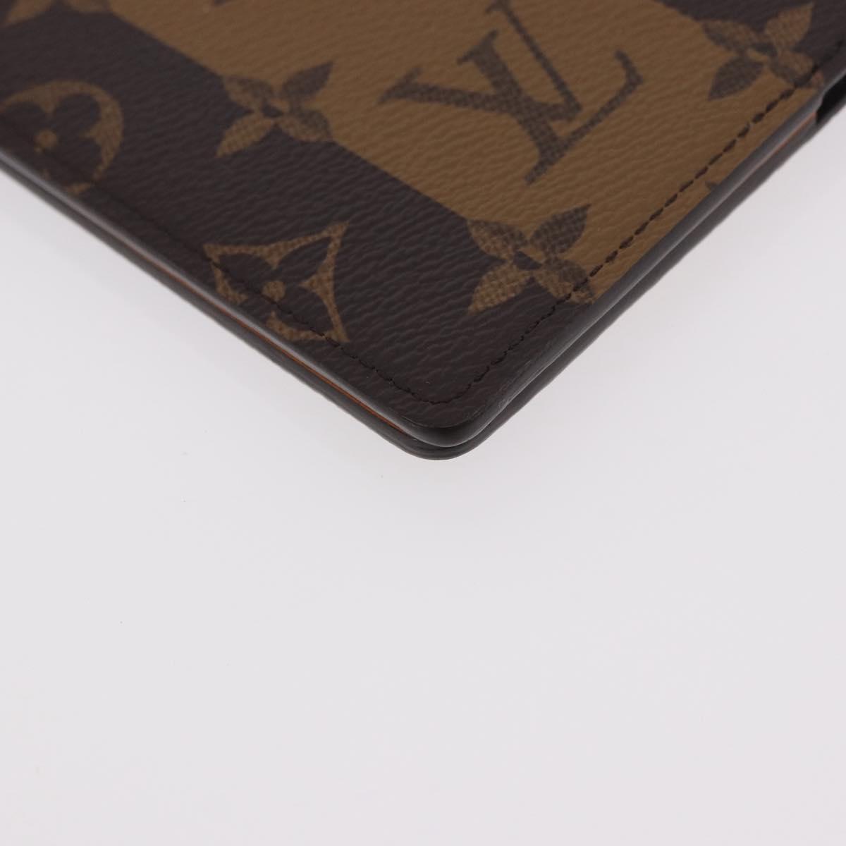LOUIS VUITTON Monogram Stripe NIGO Quverture Carnet Brown GI0720 LV Auth 184969M