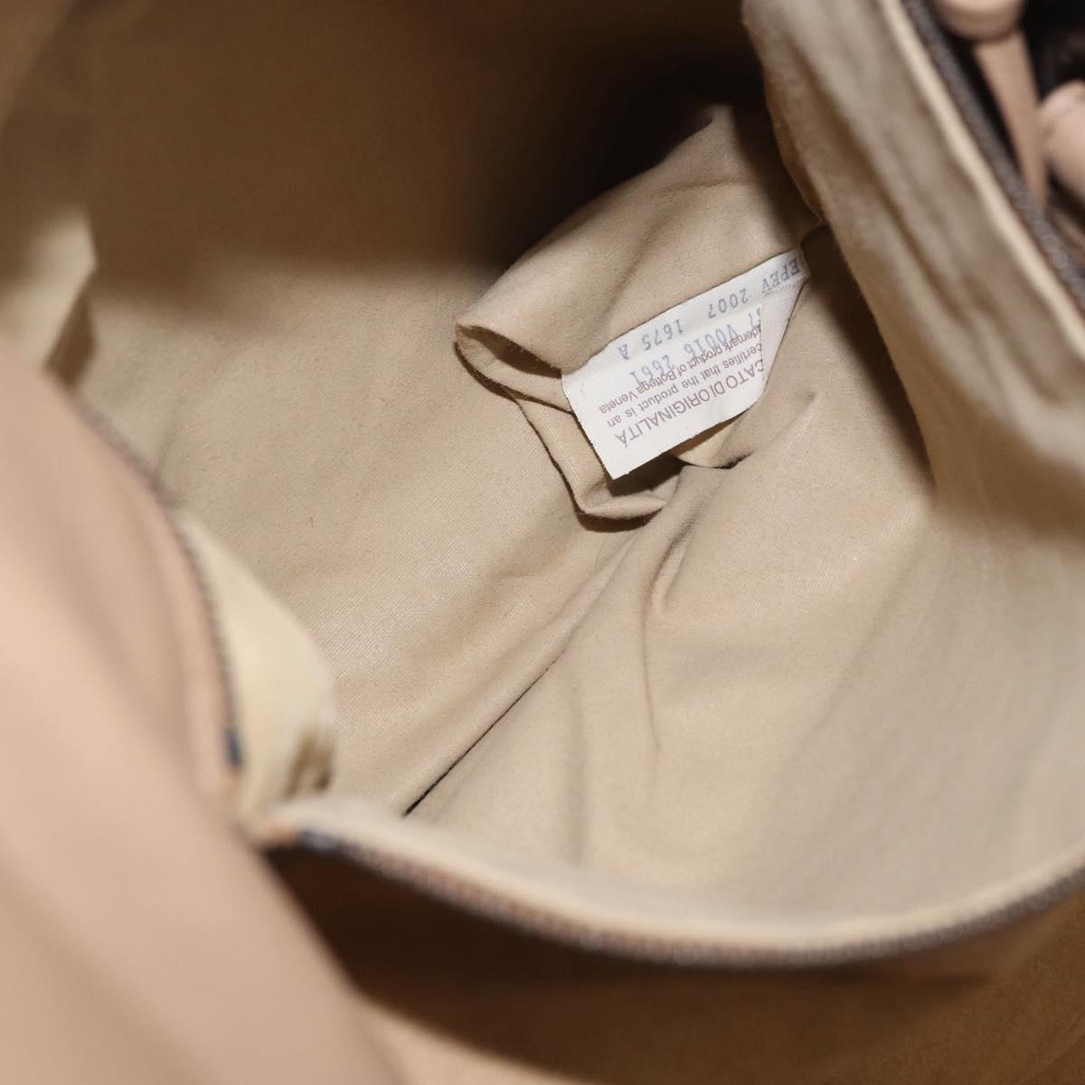 BOTTEGA VENETA INTRECCIATO Shoulder Bag Leather Beige 125787 Auth 184985SV