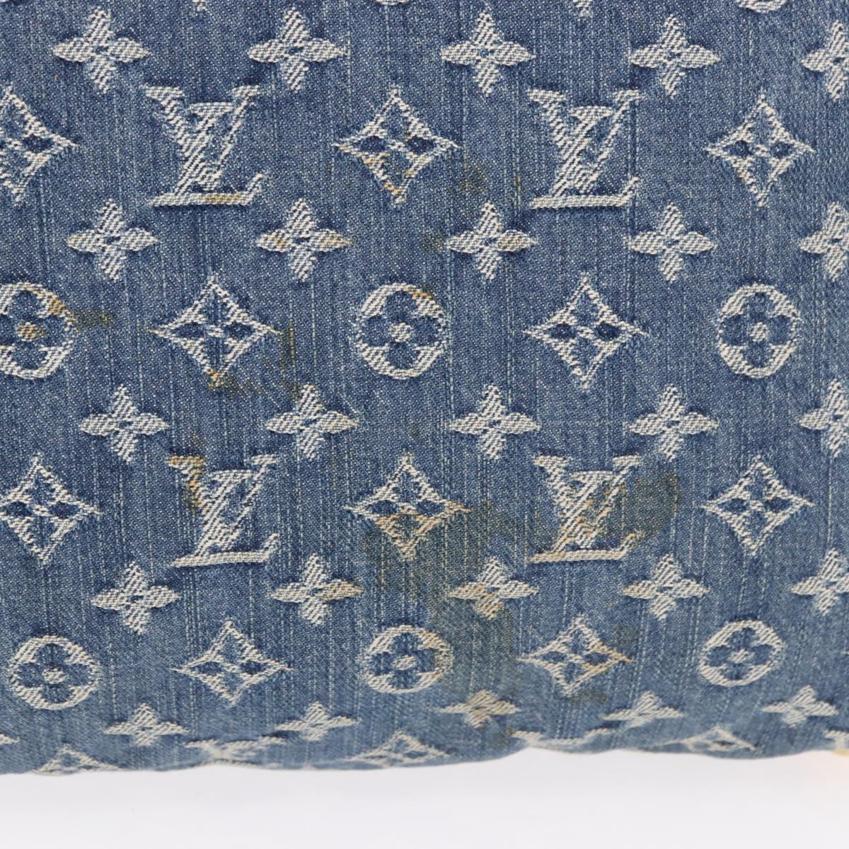 LOUIS VUITTON Monogram Denim Buggy GM Shoulder Bag Blue M95048 LV Auth 184988V
