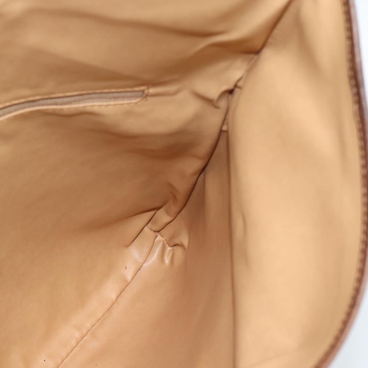 GUCCI GG Supreme Clutch Bag PVC Beige Gold 004 39 6092 Auth 184990