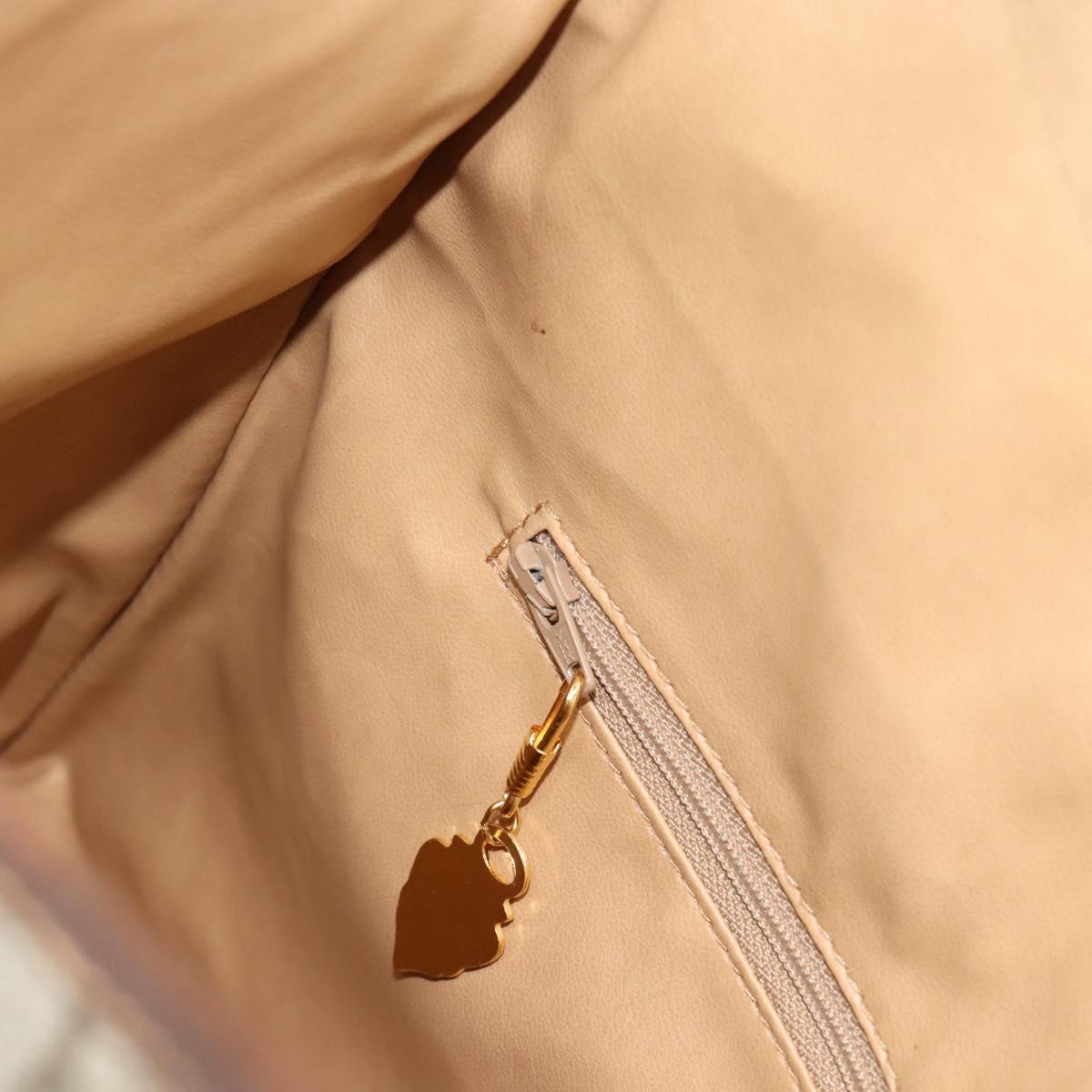 GUCCI GG Supreme Clutch Bag PVC Beige Gold 004 39 6092 Auth 184990