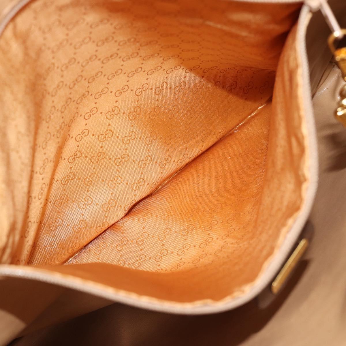 GUCCI GG Supreme Clutch Bag PVC Beige Gold 004 39 6092 Auth 184990