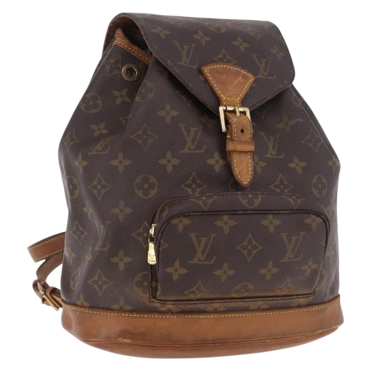 LOUIS VUITTON Monogram Montsouris MM Backpack M51136 LV Auth 184993