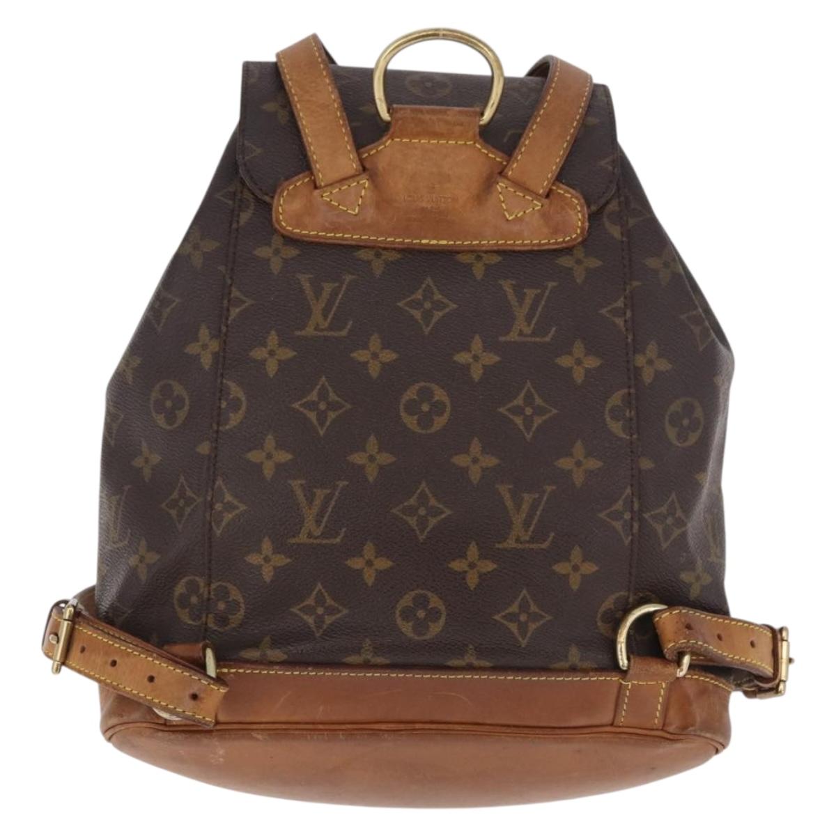 LOUIS VUITTON Monogram Montsouris MM Backpack M51136 LV Auth 184993