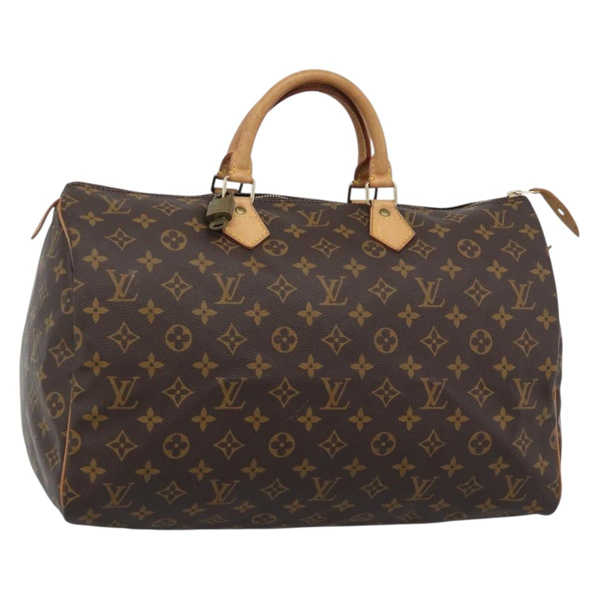LOUIS VUITTON Monogram Speedy 40 Hand Bag M41522 LV Auth 184995V
