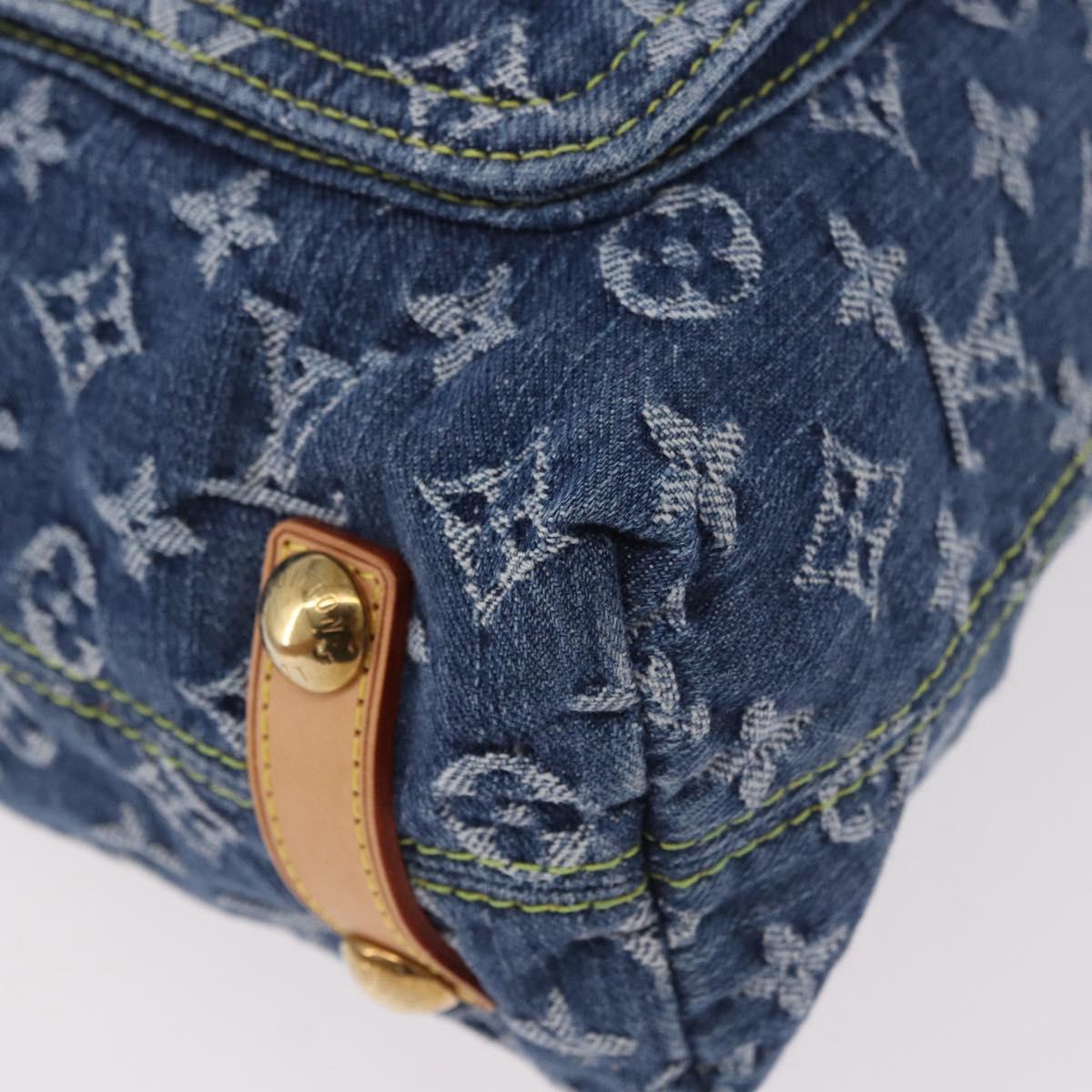 LOUIS VUITTON Monogram Denim Buggy GM Shoulder Bag Blue M95048 LV Auth 184997SAV