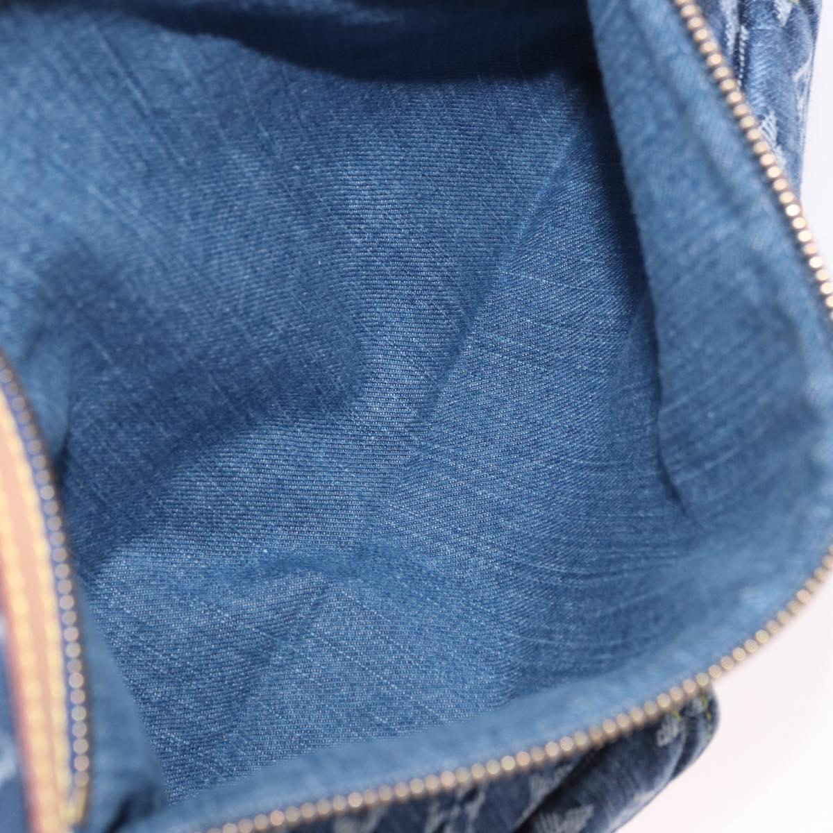 LOUIS VUITTON Monogram Denim Buggy GM Shoulder Bag Blue M95048 LV Auth 184997SAV