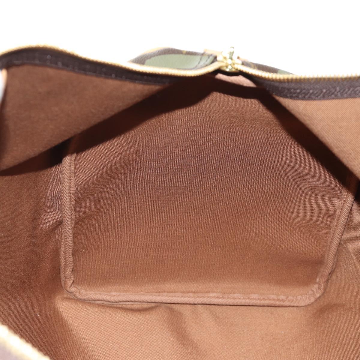 LOUIS VUITTON Monogram Graffiti Keepall 50 Boston Bag Khaki M92196 Auth 184999SV
