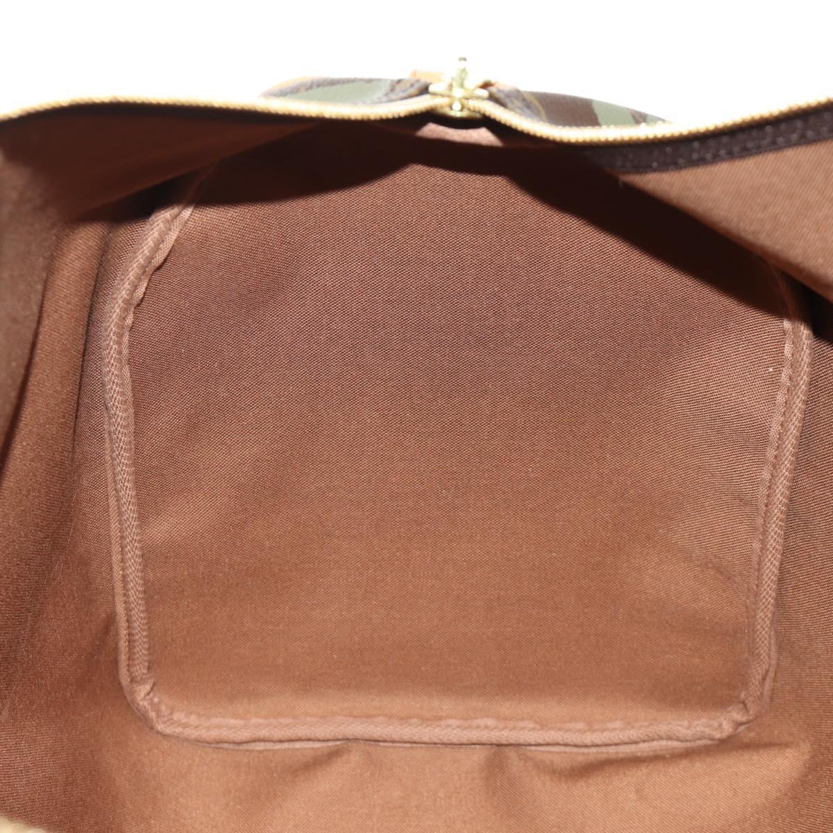 LOUIS VUITTON Monogram Graffiti Keepall 50 Boston Bag Khaki M92196 Auth 184999SV