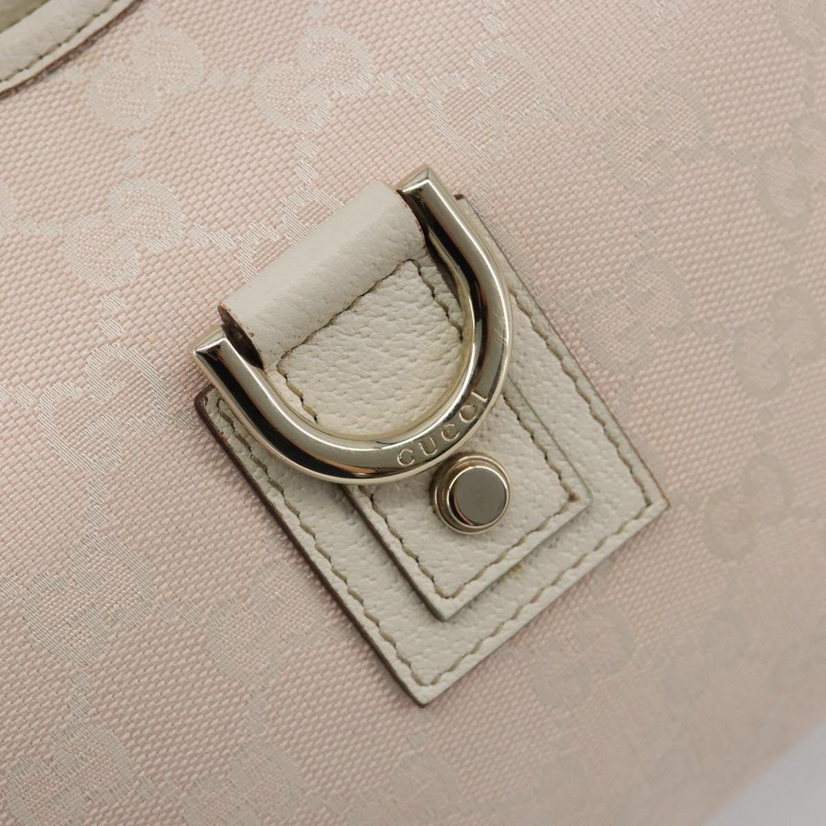 GUCCI GG Canvas Abbey Shoulder Bag Pink Gold 130738 Auth 185033V
