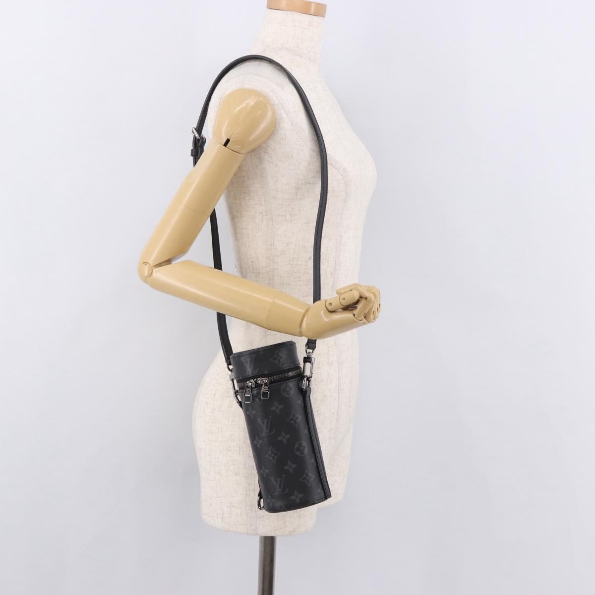 LOUIS VUITTON Monogram Eclipse Bottle Holder Porte Boutille GI0398 Auth 185037V