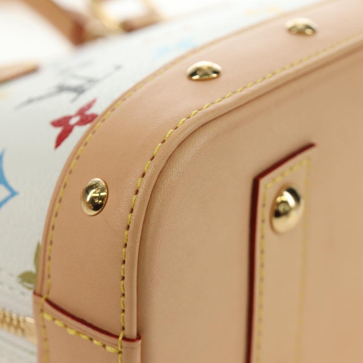 LOUIS VUITTON Monogram LV x TM Alma BB Hand Bag 2way White M13078 Auth 185039SM