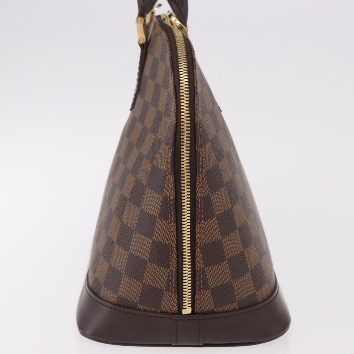 LOUIS VUITTON Damier Ebene Alma Hand Bag N51131 LV Auth 185040SAV
