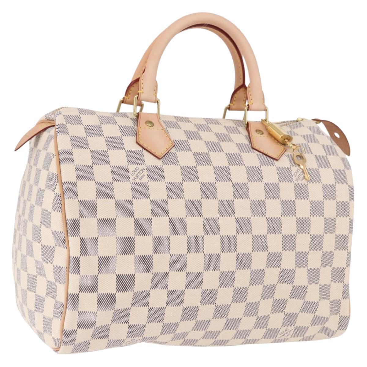 LOUIS VUITTON Damier Azur Speedy 30 Hand Bag N41533 LV Auth 185041SAM
