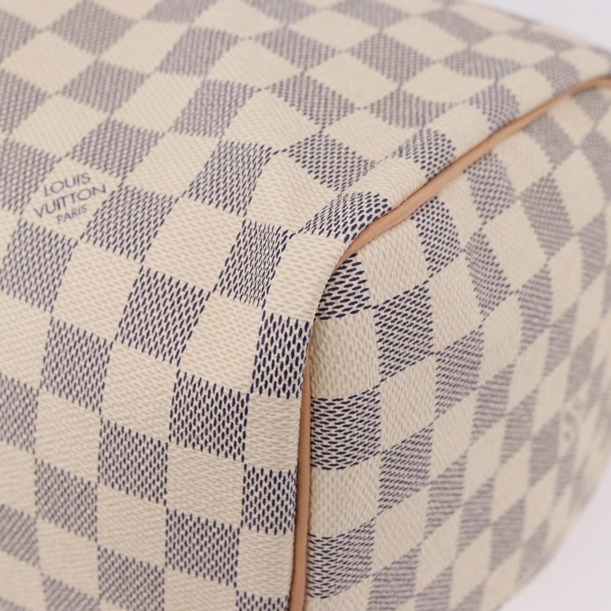 LOUIS VUITTON Damier Azur Speedy 30 Hand Bag N41533 LV Auth 185041SAM