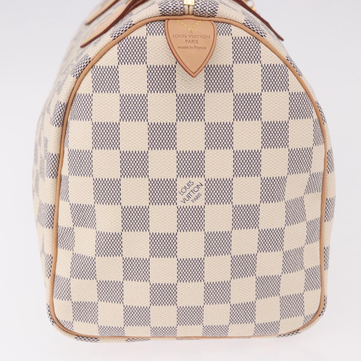 LOUIS VUITTON Damier Azur Speedy 30 Hand Bag N41533 LV Auth 185041SAM