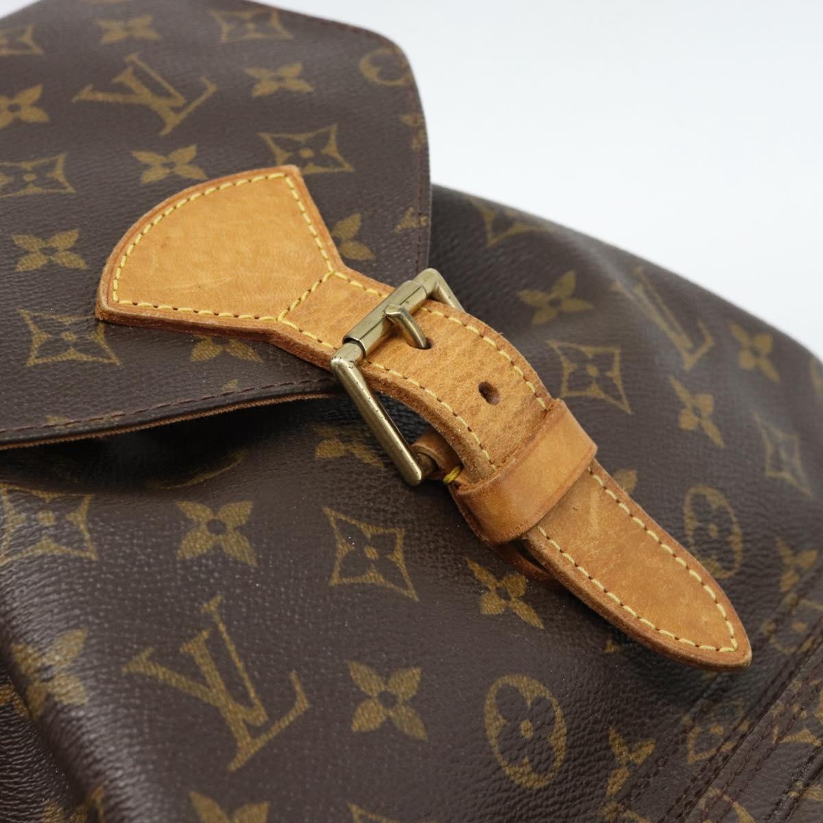 LOUIS VUITTON Monogram Montsouris GM Backpack M51135 LV Auth 185042